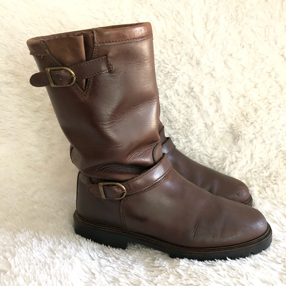 L.L. Bean Shoes - L.L.Bean shearling-lined brown leather Boots